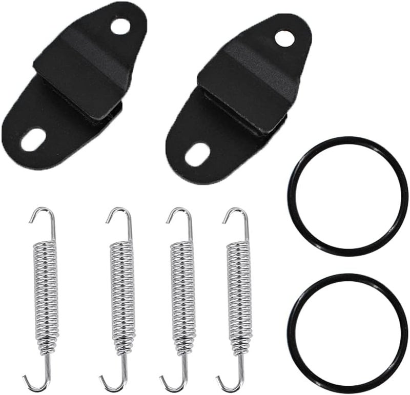 CULMKARI Exhaust Muffler Pipe Stay Mount with Hangers Springs and O-Rings Fits for Yamaha Banshee 350 YFZ350 1987-2006 - Image 1